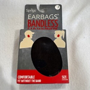 Stocking Stuffer! Springs Earbags Bandless Ear Warmers Black NWT